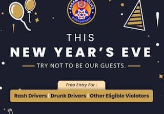 'Try Not to Be Our Guest': Assam Police Has a Cheeky Warning For Drunk Drivers on New Year's Eve