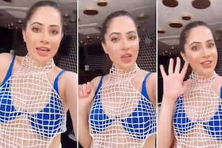 Urfi Javed Grooves To Gayle   s Song But Her Weird Outfit Once Again Grabs Attention, Fans Say 'Fruit Wali Jaali Pehni Hai'