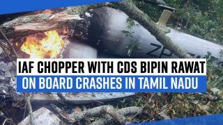 Breaking News: IAF chopper With CDS Bipin Rawat on Board Crashes in Tamil Nadu | Watch Exclusive Video