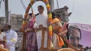 CJI NV Ramana Takes Bullock Cart Ride To Visit His Native village in Andhra | WATCH