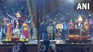 Kashi Vishwanath Corridor: PM Modi Attends Ganga Aarti, Laser Show at Dashashwamedh Ghat in Varanasi | Highlights