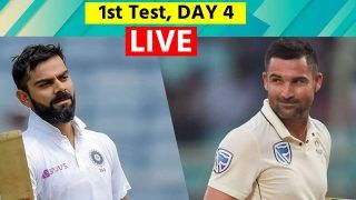 MATCH HIGHLIGHTS IND vs SA 1st Test, Day 4 Today Cricket Updates: Jasprit Bumrah's Late Strikes Put India in Dominating Position in Centurion; South Africa Depend on Dean Elgar And Rain