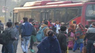 Long Queues At Delhi Bus Stops As Buses Operate With 50% Capacity