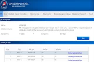 TMC Recruitment 2021: Tata Memorial Centre Invites Applications For 175 Nurse Posts on tmc.gov.in | Apply Latest by Jan 8