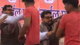 Wrestling Federation of India President Brij Bhushan Sharan Singh Slaps Wrestler in Public, Video Goes Viral
