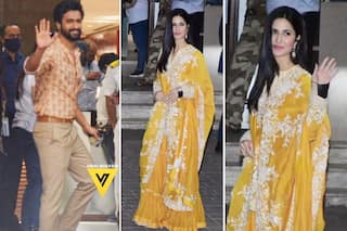 Vicky Kaushal Waves At Paps, Katrina Kaif Stuns In Yellow Attire As They Leave For Jaipur | Wedding Update