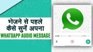 WhatsApp Hacks: व्हाट्सएप पर वॉइस मैसेज भेजने से पहले सुनें अपनी आवाज़, ऐसे यूज करें फीचर | Watch Tutorial Video