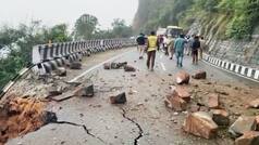 Heavy Rains Bring Down Boulders On Tirumala Ghat Road, Traffic Affected After Road Caves In