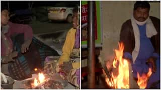 Weather In Delhi NCR: पहाड़ों में बर्फबारी से दिल्ली-एनसीआर में बढ़ी ठिठुरन, अलाव तापते दिखे लोग- देखें Photos