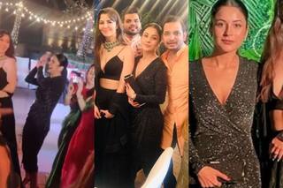 Shehnaaz Gill Tries Zingaat's Hook Steps at Friend's Engagement in Sexy Black Dress - Watch Viral Video