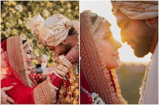 Vicky Kaushal Katrina Kaif Wedding Pictures: एक दूजे के हुए विक्की कौशल और कैटरीना कैफ, खास तस्वीरें आई सामने