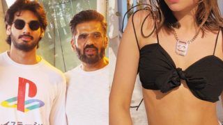 Sunil Shetty के बेटे Ahan Shetty की गर्लफ्रेंड का हुस्न है कहर, इस बोल्डनेस के सामने फिल्मी हसीनाएं फेल- Photos