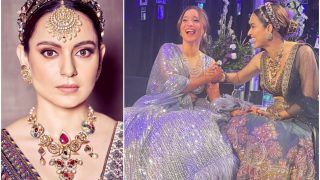 Kangana Ranaut Left Stunned by Ankita Lokhande's 'Planet Size' Engagement Ring, Shares Inside Pics-Videos From Her Sangeet