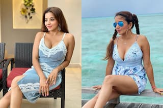 Monalisa ने शार्ट स्कर्ट में शेयर की ग्लैमरस फोटो, लोगों ने पूछा- बिना अंडरगारमेंट के... Photo Viral