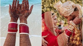 VicKat Fans in Awe After Spotting Vicky Kaushal's Name in Katrina Kaif's Bridal Mehendi- Can You See?