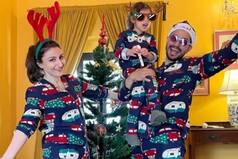 Soha Ali Khan-Kunal Kemmu Look Cutest In Goofy Outfits As They Celebrate Christmas With Daughter Inaaya
