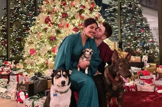 पर्पल कलर की स्लीवलेस ड्रेस में झूले पर बैठी नजर आई Priyanka Chopra, तस्वीरों ने जीता फैंस का दिल