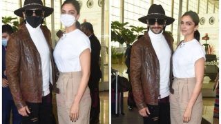 Ranveer Singh and Deepika Padukone Impress Fans With Their Sassy Look As They Take Off For Vacation