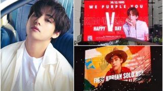 After Delhi, BTS V's ARMY In Kolkata Excited As Kim's Birthday Advertisement Goes Live | Watch