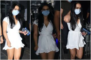 Nysa Devgn Slays in Mini White Skater Dress as She Gets Papped, Netizens Say 'Itni Badi Ho Gayi Kajol Ki Beti'