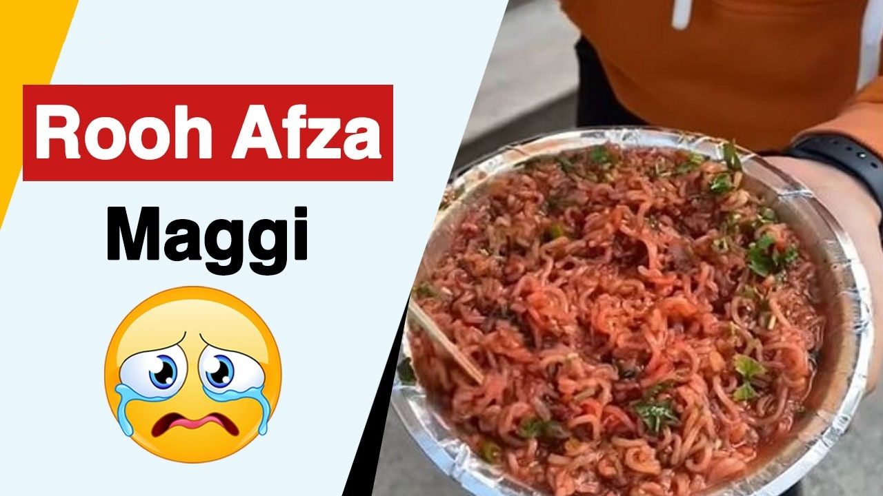Maggi Rooh Afza: Street Food Vendor Makes Maggi With Rooh Afza In A Viral Video, Netizens Get Shocked And Disgusted | Watch Video