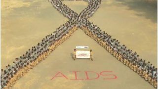 #WorldAIDSDay: हर दो मिनट में एक बच्चा हुआ संक्रमित, जागरुकता के लिए बच्चों ने बनाई ह्यूमन चेन