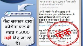 Fact Check: Is Health Ministry Giving Rs 5,000 Under Covid-19 Fund? Find Out Here