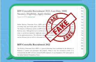 Fact Check: Is Indian Railway Protection Force Recruiting Through RPF Constable Recruitment 2022 Exam?