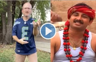US Dancing Dad Grooves to Manoj Tiwari's 'Rinkiya ke Papa', Fans Say 'Come to India' | Watch