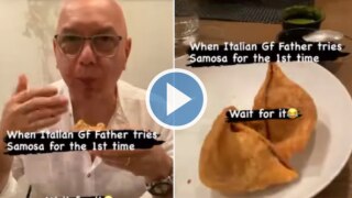 Viral Video: Italian Man Tries Samosa For The First Time, His Reaction is Just Adorable | Watch