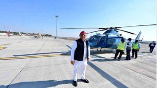 UP Elections 2022: हेलीकॉप्‍टर रोके जाने के ट्वीट के बाद अखिलेश यादव ने दिल्‍ली से मुजफ्फरनगर के लिए भरी उड़ान