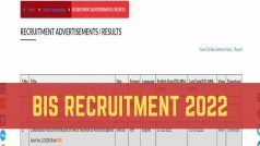 BIS Scientist B Recruitment 2022: मानक ब्यूरो में साइंटिस्ट बी के पदों पर आई भर्ती, 90 हजार तक मिलेगी सैलरी