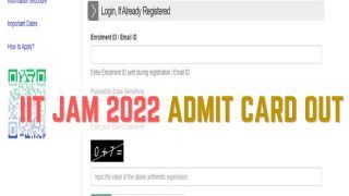 IIT JAM 2022 Admit Card Released on jam.iitr.ac.in | Download Via Direct Link Given Here