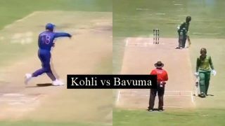Virat Kohli Loses Cool on Temba Bavuma During 1st ODI Between Ind-SA; Video Goes VIRAL
