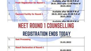 NEET UG Counselling 2021: Round 1 Registration Ends Today; Check Important Dates Here