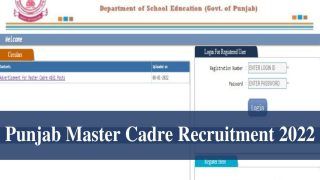Punjab Master Cadre Recruitment 2022: Last Date Extended For 4161 Vacancies; Apply Online at educationrecruitmentboard.com