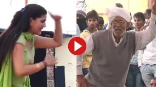 Viral Video: Sapna Choudhary Dances on Stage as Old Man Dances in Audience. Watch