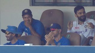 WATCH |   Kohli, Mayank's EPIC Reaction as 'Lord' Shardul Smokes Three Fours in an Over