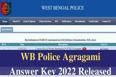 WB Police Agragami Answer Key 2022 Released on wbpolice.gov.in | Here   s How to Download