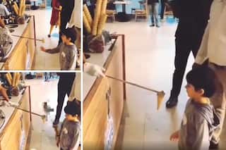 Even Taimur Ali Khan Gets Tricked by These Turkish Ice-Cream Vendors - Watch Viral Video