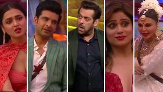 Bigg Boss 15: Tejasswi Tells Salman 'It's Not Funny' After Rakhi Claims 'Karan-Shamita Saath Mein Acche Lagte Hai'