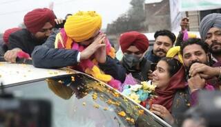 Celebrations Begin at Bhagwant Mann's Residence as AAP Crosses Majority Mark in Punjab