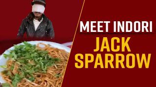 Viral Video: Blind Folded Indori Jack Sparrow Making Noodles; Netizens Surprised by His Skills
