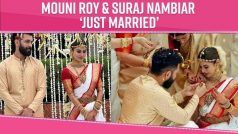 बॉयफ्रेंड Suraj Nambiar संग शादी के बंधन में बंधी Naagin एक्ट्रेस Mouni Roy; Watch Video