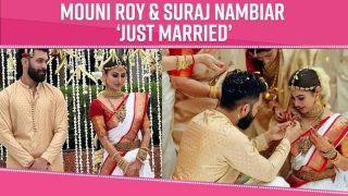 बॉयफ्रेंड Suraj Nambiar संग शादी के बंधन में बंधी Naagin एक्ट्रेस Mouni Roy; Watch Video