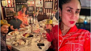 Kareena Kapoor Is New Year Ready With Her Red Pyjamas, Enjoys ‘The last supper’ With Saif, Soha and Kunal