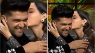 Nora Fatehi Kisses On Rumoured Boyfriend Guru Randhawa's Cheeks In The Kapil Sharma Show