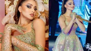 Urvashi Rautela Oozes Sultry Vibes in Rs 15 Lakh Shimmery Michael Cinco Gown: Yay or Nay?