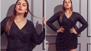 Huma Qureshi Has The Perfect Hack to Beat Mid-Week Blues in Little Black Shimmery Dress