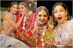Surbhi Chandna Flaunts Her Sartorial Side in Rose Shade Saree For Mansi Srivastava And Kapil Tejwani's Wedding